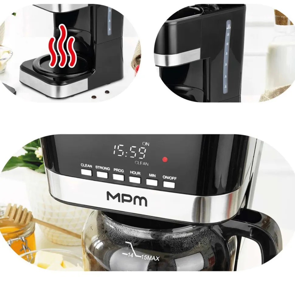 Ekspres przelewowy do kawy MPM MKW-05, 950 W, 1,8 l