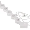 Elastyczna listwa zasilająca Hykker, 5 gniazd, 2 x USB-A, 1 x USB-C