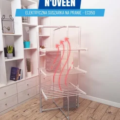 Elektryczna suszarka na pranie Noveen ECD50, 143,5 cm