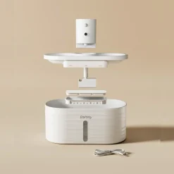 Fontanna dla zwierząt Faroro WF01, bezprzewodowa, 5000 mAh, biała