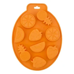 Foremki do lodu Altom Design, 2 szt., silikonowe, pomarańcza i ananas
