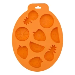 Foremki do lodu Altom Design, 2 szt., silikonowe, pomarańcza i ananas
