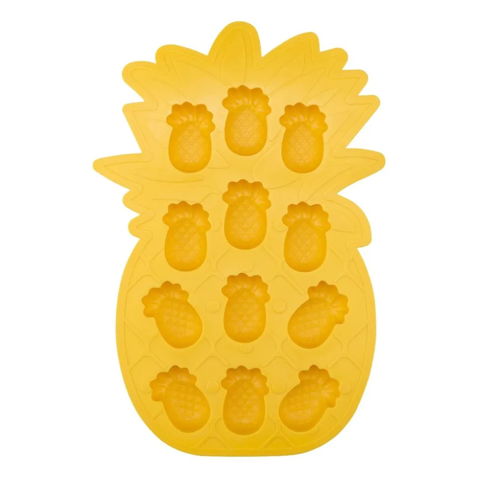 Foremki do lodu Altom Design, 2 szt., silikonowe, pomarańcza i ananas