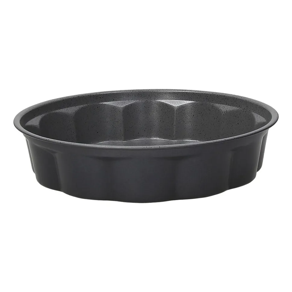 Forma do pieczenia okrągła 26 cm Tognana Premium Bakery, falowana, szara