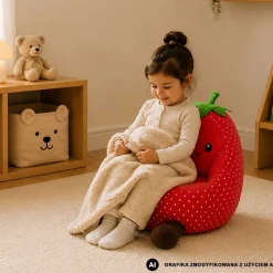 Fotel dla dzieci Smukee Kids Truskawka