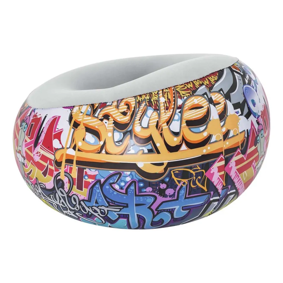 Fotel dmuchany Bestway, graffiti