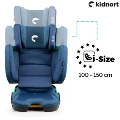 Fotelik samochodowy Kidnort Mane, 100-150 cm, szary
