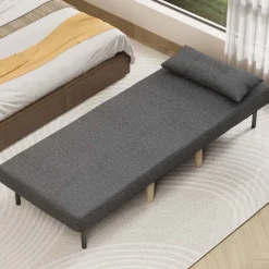 Fotel rozkładany Aiho AR50, jednoosobowy, ciemnoszary