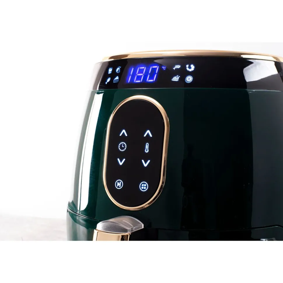 Frytkownica beztłuszczowa BerlingerHaus Emerald, 1350 W, 3,2 l, zielona