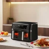 Frytkownica beztłuszczowa Dreame Tasti DZ30, 3000 W, 2 x 5,5 l, czarna