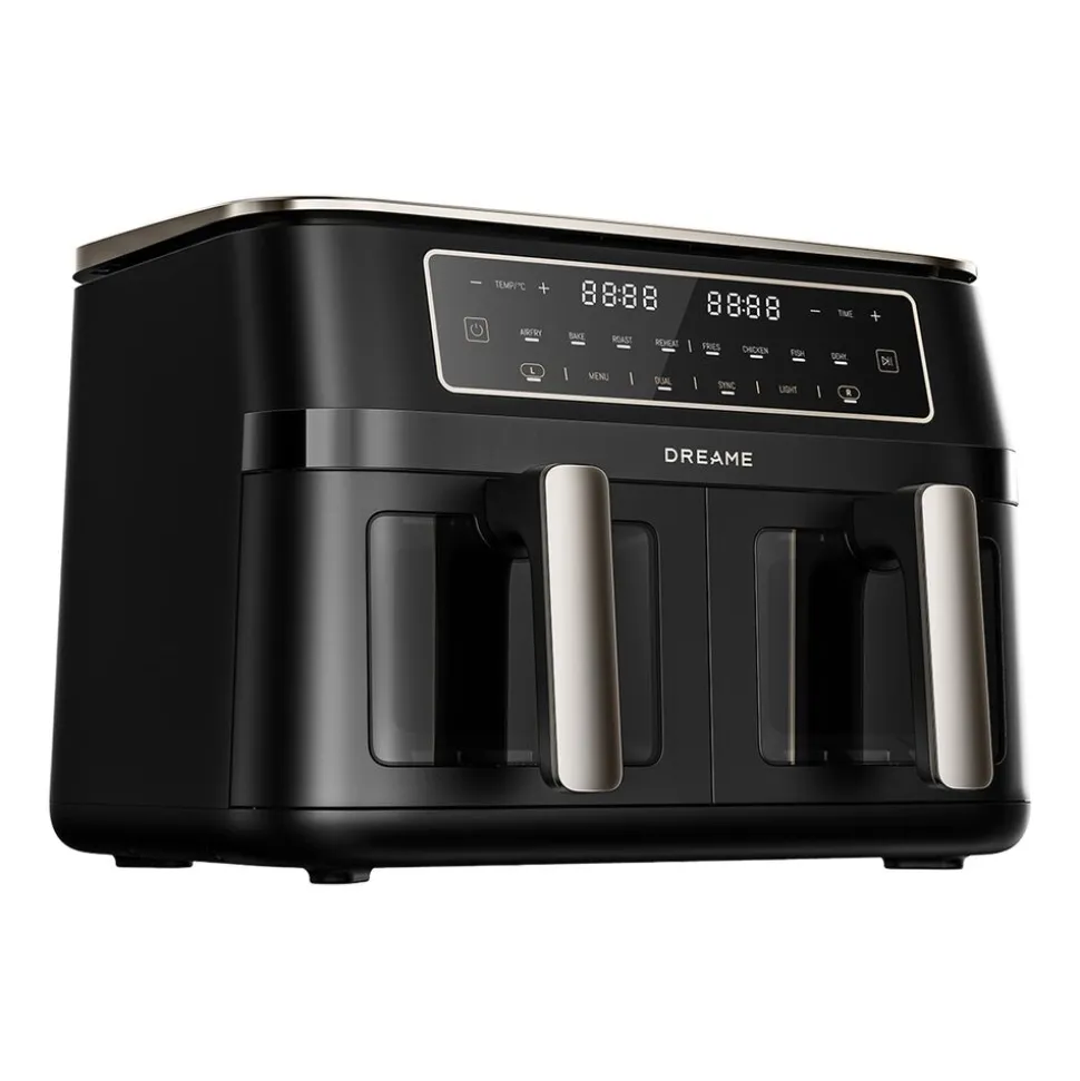 Frytkownica beztłuszczowa Dreame Tasti DZ30, 3000 W, 2 x 5,5 l, czarna