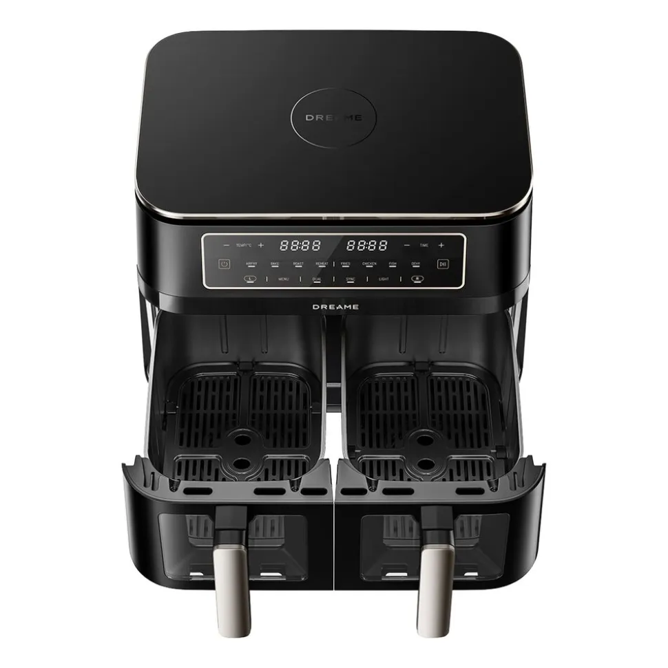 Frytkownica beztłuszczowa Dreame Tasti DZ30, 3000 W, 2 x 5,5 l, czarna