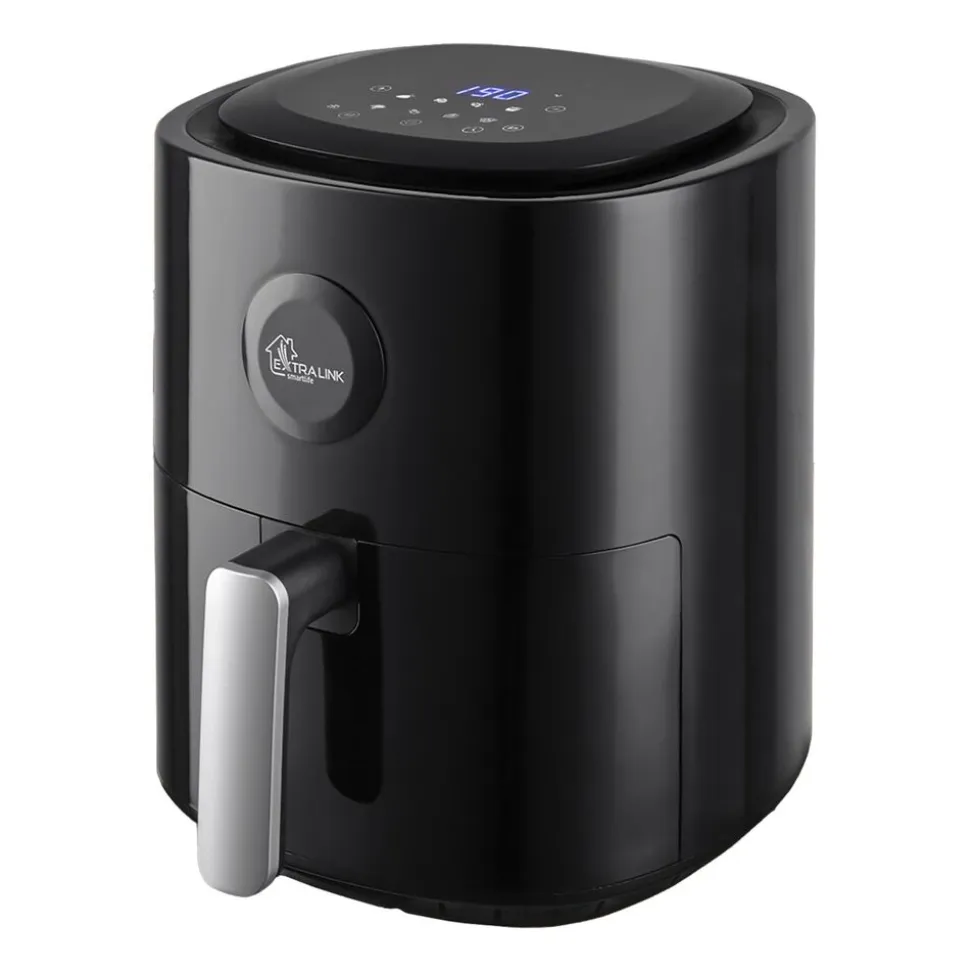 Frytkownica beztłuszczowa Extralink Smart Life SJ-400, 4 l, 1300 W, czarna