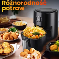 Frytkownica beztłuszczowa Extralink Smart Life SJ-400, 4 l, 1300 W, czarna