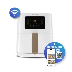 Frytkownica beztłuszczowa Philips Ovi Connected HD9255/30, 1400 W, 4,1 l, biała