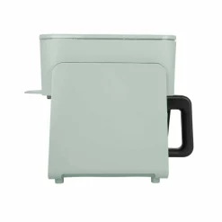 Frytkownica beztłuszczowa szklana Huslog Crystal Steam, 1300 W, 4,2 l, z funkcją pary, zielona
