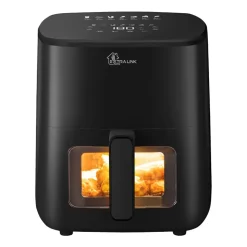 Frytkownica beztłuszczowa z okienkiem Extralink Home, 1400 W, 5 l, czarna