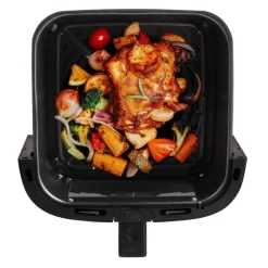 Frytkownica beztłuszczowa z okienkiem Melink, 1700 W, 8,6 l, czarna