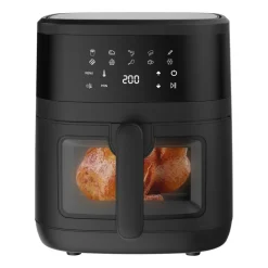 Frytkownica beztłuszczowa z okienkiem Extralink, 1800 W, 6,5 l, czarna