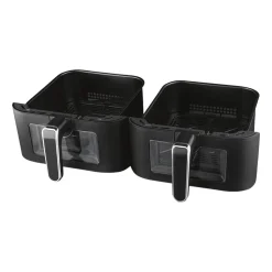 Frytkownica dwukomorowa Hoffen Expert HO-00091, 2800 W, 11 l, czarna