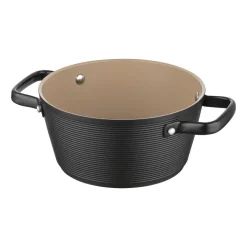 Garnek aluminiowy 20 cm 2,2 l Florina Carina, czarny