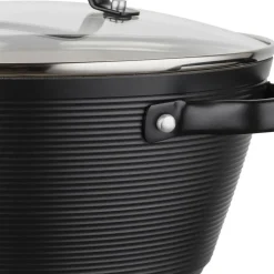 Garnek aluminiowy 20 cm 2,2 l Florina Carina, czarny