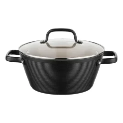 Garnek aluminiowy 24 cm 3,3 l Florina Carina, czarny