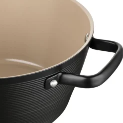Garnek aluminiowy 24 cm 3,3 l Florina Carina, czarny