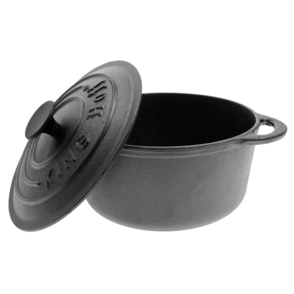 Garnek żeliwny Kinghoff, 4 l, czarny