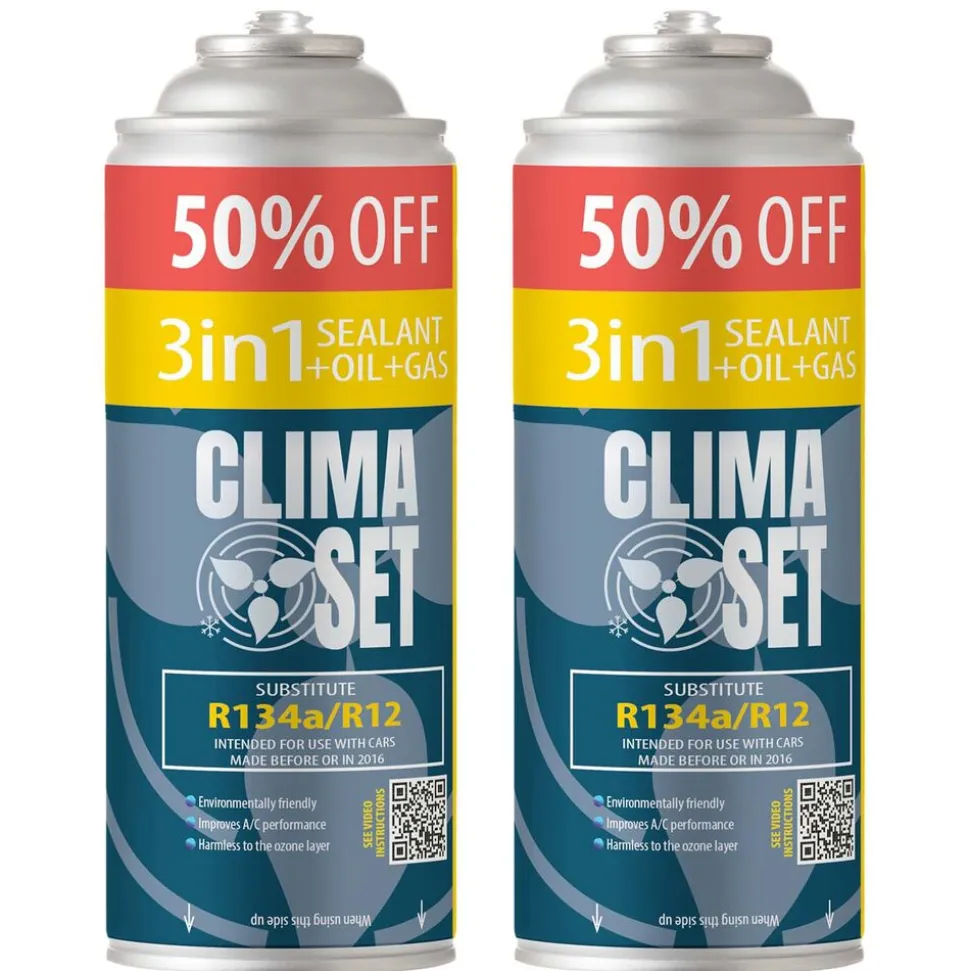 Gaz do klimatyzacji 3w1 ClimaSet R134a 2 x 626 g