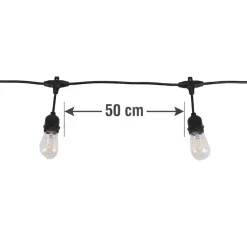 Girlanda ogrodowa Meven, 20 żarówek LED, 10 m