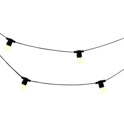 Girlanda ogrodowa Sanico Goldlux Party M2, 10 mlecznych żarówek, 6,2 m