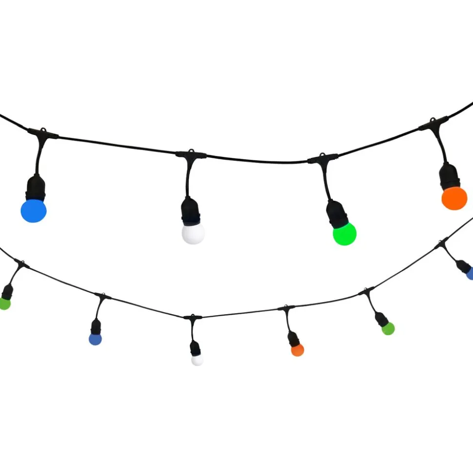 Girlanda ogrodowa Sanico Goldlux Party C Multi Color, 10 kolorowych żarówek, 5,6 m