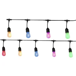 Girlanda ogrodowa Sanico Goldlux Party Neon, 10 kolorowych żarówek, 6,2 m