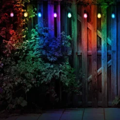 Girlanda ogrodowa Sanico Goldlux Party Neon, 10 kolorowych żarówek, 6,2 m