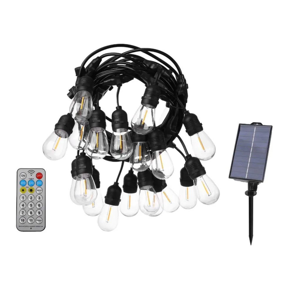 Girlanda solarna Meven, 30 żarówek LED, 15 m
