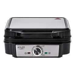 Gofrownica Adler AD 3083, 1200 W, 4 gofry, czarna