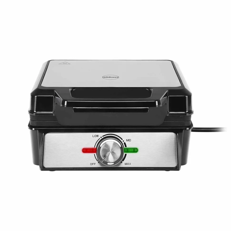 Gofrownica Eldom WA1600, 1600 W, 2 gofry, czarna