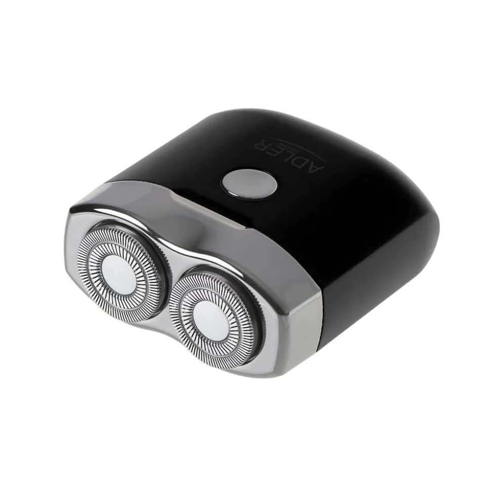 Golarka podróżna z USB, 2 głowice, czarna