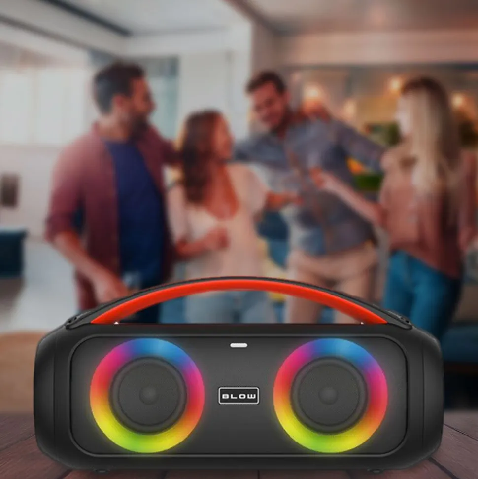 Głośnik Bluetooth Blow Boombox, 100 W, z pilotem i mikrofonem