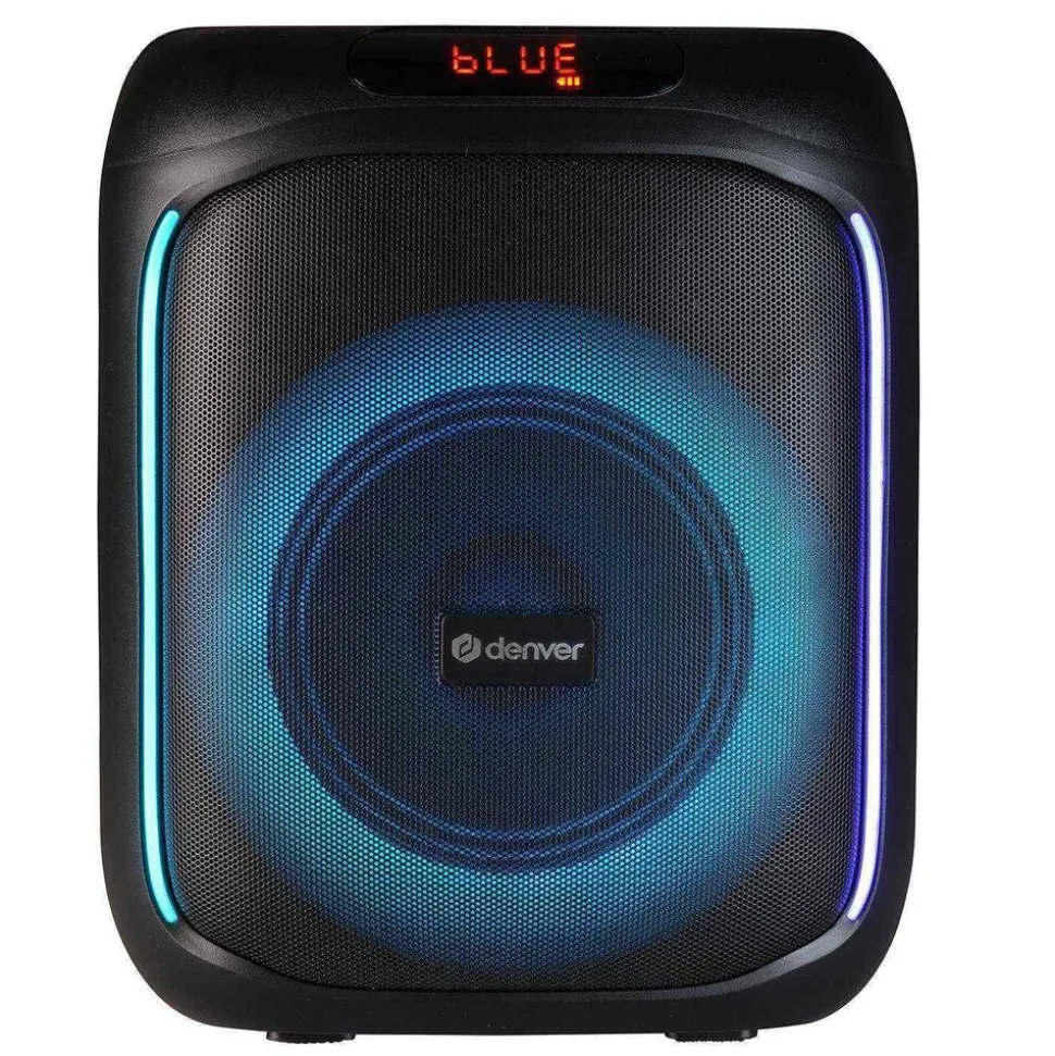 Głośnik Bluetooth Denver BPS-165, 200 W, LED, czarny