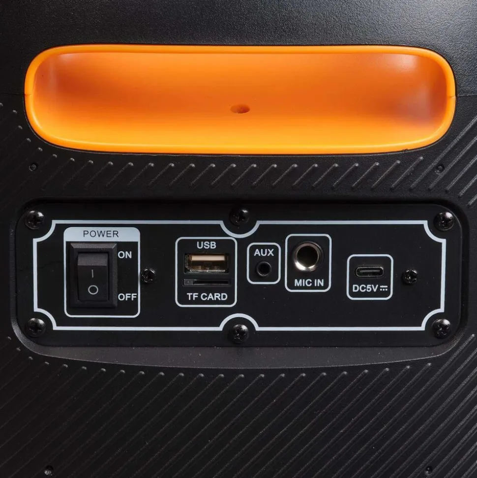 Głośnik Bluetooth Denver BPS-165, 200 W, LED, czarny
