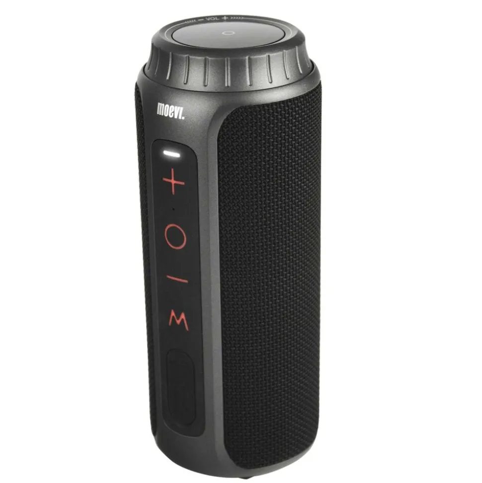 Głośnik Bluetooth Moevi, 20 W, wodoodporny, czarno-srebrny