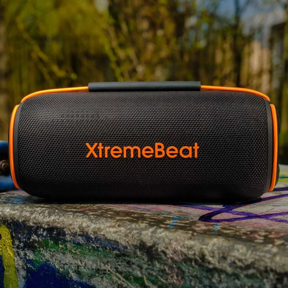 Głośnik Bluetooth Tracer XtremeBeat Pro TWS BT RGB, 40 W, czarno-pomarańczowy