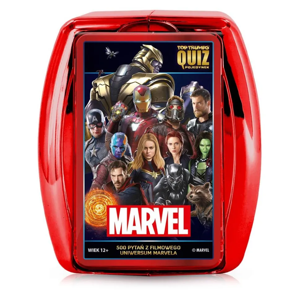 Gra karciana Top Trumps Avengers, gra towarzyska, 500 pytań