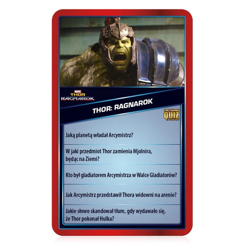 Gra karciana Top Trumps Avengers, gra towarzyska, 500 pytań