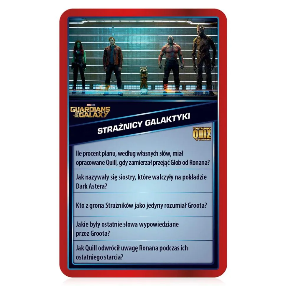 Gra karciana Top Trumps Avengers, gra towarzyska, 500 pytań