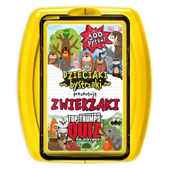 Gra karciana Top Trumps Zwierzaki Bystrzaki, gra towarzyska, 500 pytań