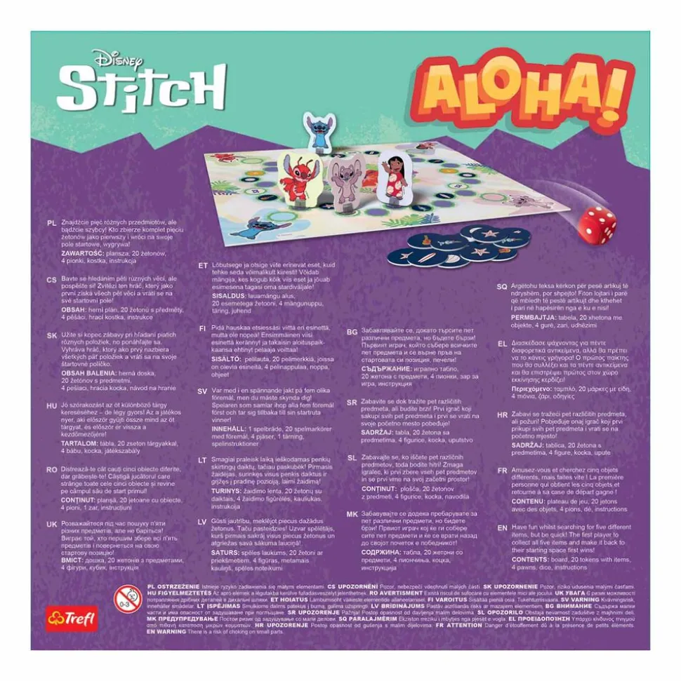 Gra planszowa Trefl Lilo i Stitch, Aloha!, 4+