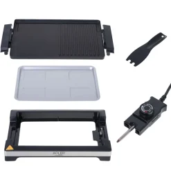 Grill elektryczny Adler AD 6614, 3000 W, 2 rodzaje powierzchni